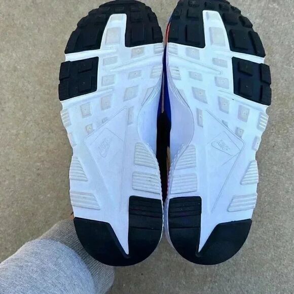 Nike Huarache Run (GS) Royal Blue Orange Size 6.5Y = Women’s 8 - Picture 10 of 12